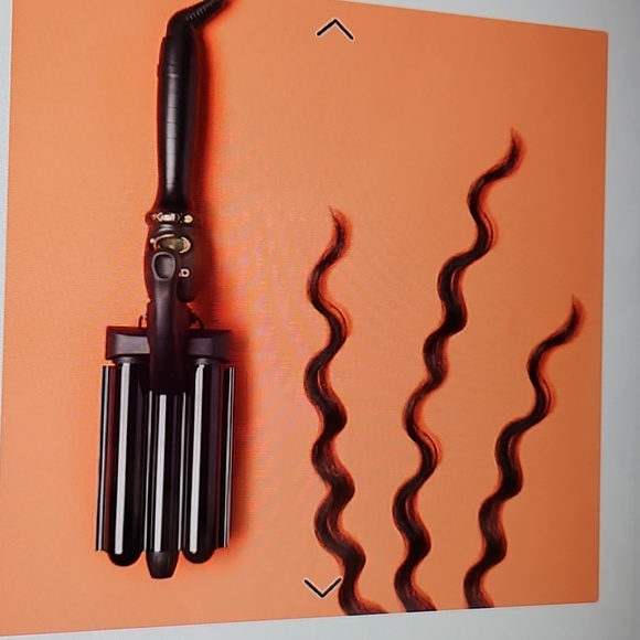 COPY - AMIKA HIGH TIDE DEEP  BEACH WAVER 3 BARREL CURLING IRON - Picture 7 of 10